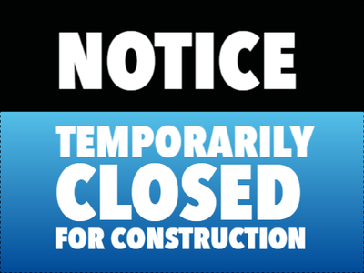 Custom Outdoor Yard Signs Multiple Sizes Temporary Closed