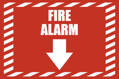 Custom Outdoor Yard Signs Multiple Sizes Fire Alarm