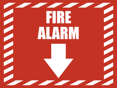 Custom Outdoor Yard Signs Multiple Sizes Fire Alarm