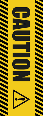 Custom Outdoor Yard Signs Multiple Sizes Caution