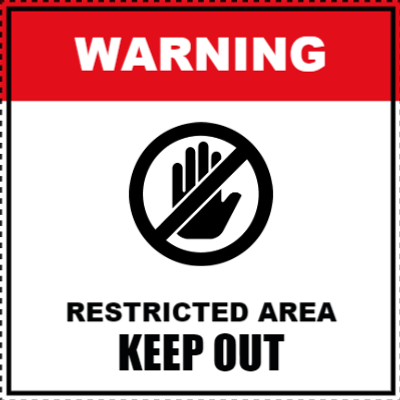 Custom Outdoor Yard Signs Multiple Sizes Restricted Area