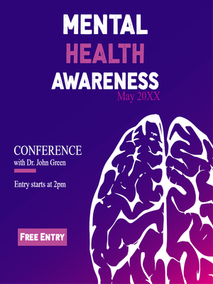 Custom Outdoor Yard Signs Multiple Sizes Mental Health Awareness