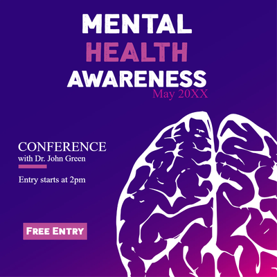 Custom Outdoor Yard Signs Multiple Sizes Mental Health Awareness