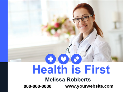 Custom Outdoor Yard Signs Multiple Sizes Health First