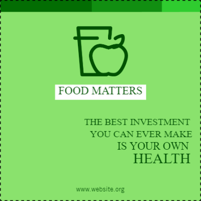 Custom Outdoor Yard Signs Multiple Sizes Food Matters