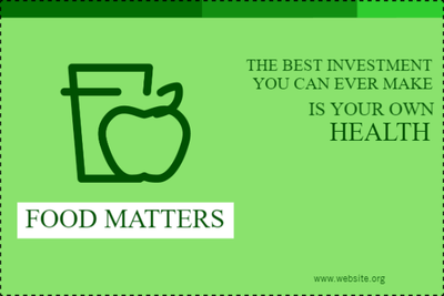 Custom Outdoor Yard Signs Multiple Sizes Food Matters
