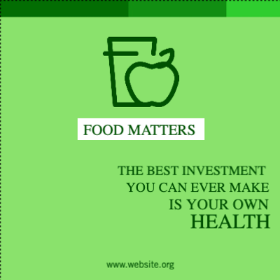 Custom Outdoor Yard Signs Multiple Sizes Food Matters