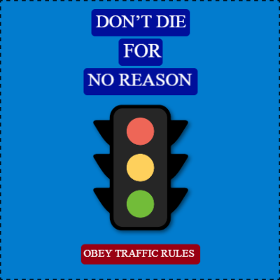 Custom Outdoor Yard Signs Multiple Sizes Obey Traffic Rules