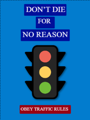 Custom Outdoor Yard Signs Multiple Sizes Obey Traffic Rules