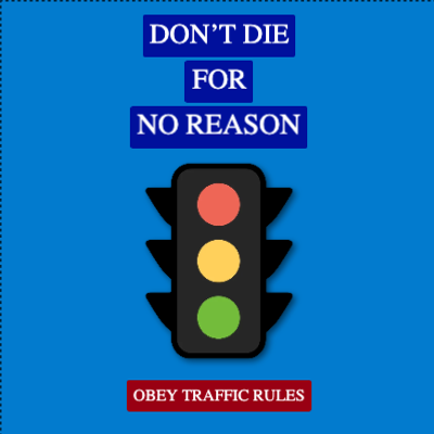 Custom Outdoor Yard Signs Multiple Sizes Obey Traffic Rules