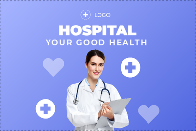 Custom Outdoor Yard Signs Multiple Sizes Hospital Good Health