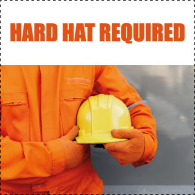 Custom Outdoor Yard Signs Multiple Sizes Hard Hat Required