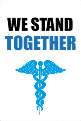Custom Outdoor Yard Signs Multiple Sizes We Stand Together