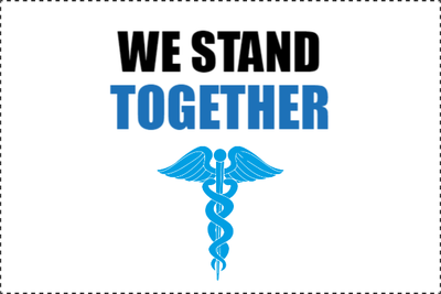 Custom Outdoor Yard Signs Multiple Sizes We Stand Together