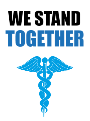Custom Outdoor Yard Signs Multiple Sizes We Stand Together