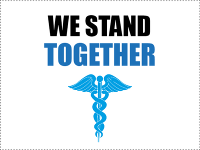 Custom Outdoor Yard Signs Multiple Sizes We Stand Together