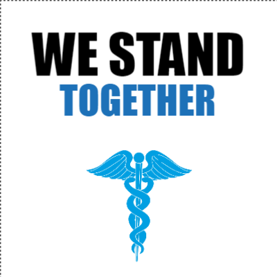 Custom Outdoor Yard Signs Multiple Sizes We Stand Together