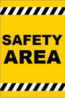 Custom Outdoor Yard Signs Multiple Sizes Safety Area