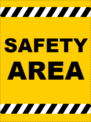Custom Outdoor Yard Signs Multiple Sizes Safety Area
