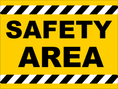 Custom Outdoor Yard Signs Multiple Sizes Safety Area