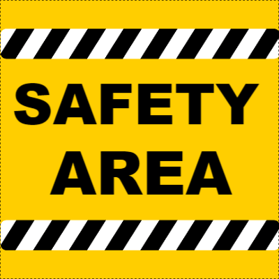 Custom Outdoor Yard Signs Multiple Sizes Safety Area