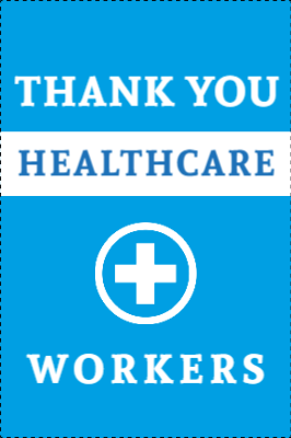 Custom Outdoor Yard Signs Multiple Sizes Health Care Workers