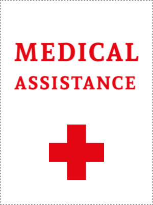 Custom Outdoor Yard Signs Multiple Sizes Medical Assistance