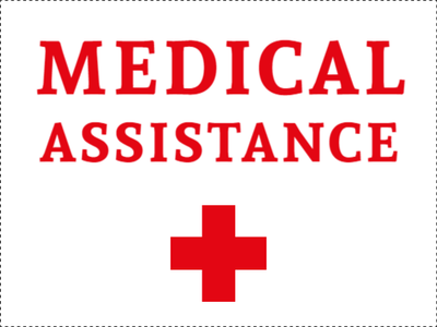Custom Outdoor Yard Signs Multiple Sizes Medical Assistance