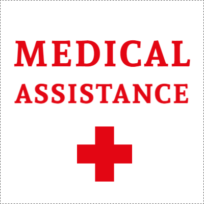 Custom Outdoor Yard Signs Multiple Sizes Medical Assistance