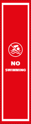 Custom Outdoor Yard Signs Multiple Sizes No Swimming