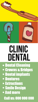 Custom Outdoor Yard Signs Multiple Sizes Dental Clinic
