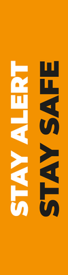Custom Outdoor Yard Signs Multiple Sizes Stay Alert