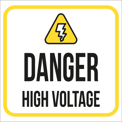 Custom Outdoor Yard Signs Multiple Sizes Danger High Voltage