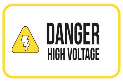 Custom Outdoor Yard Signs Multiple Sizes Danger High Voltage