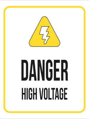 Custom Outdoor Yard Signs Multiple Sizes Danger High Voltage