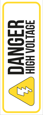 Custom Outdoor Yard Signs Multiple Sizes Danger High Voltage