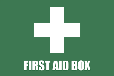 Custom Outdoor Yard Signs Multiple Sizes First Aid Box