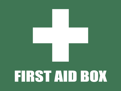 Custom Outdoor Yard Signs Multiple Sizes First Aid Box