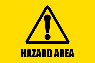 Custom Outdoor Yard Signs Multiple Sizes Hazard Area