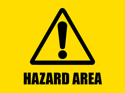 Custom Outdoor Yard Signs Multiple Sizes Hazard Area