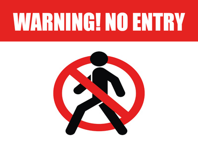 Custom Outdoor Yard Signs Multiple Sizes Warning No Entry