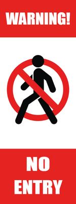 Custom Outdoor Yard Signs Multiple Sizes Warning No Entry