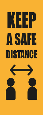 Custom Outdoor Yard Signs Multiple Sizes Keep Safe Distance