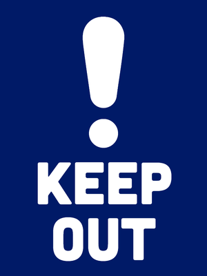 Custom Outdoor Yard Signs Multiple Sizes Keep Out Signs