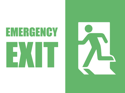 Custom Outdoor Yard Signs Multiple Sizes Emergency Fire Exit