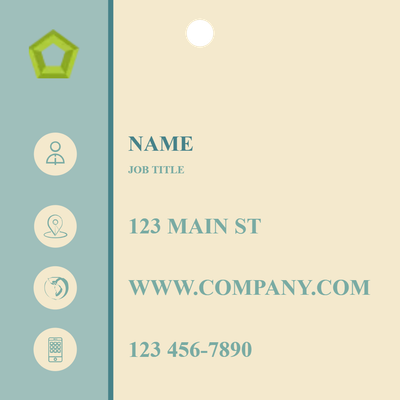 Custom Hang Tags Multiple Sizes Name 123 Main