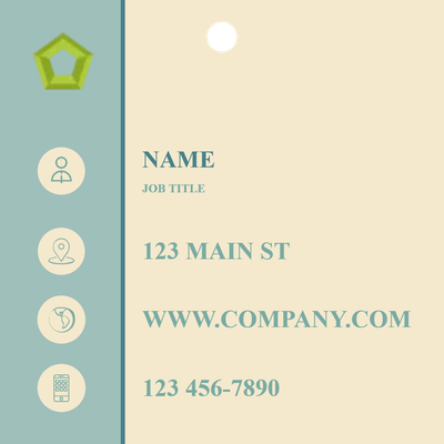 Custom Hang Tags Multiple Sizes Name 123 Main