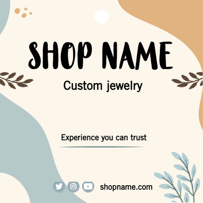 Custom Hang Tags Multiple Sizes Custom Jewelry