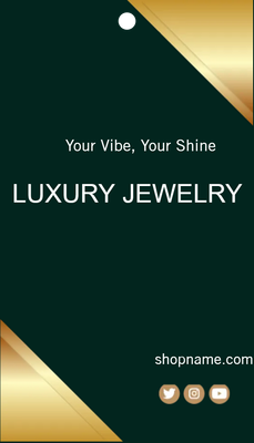Custom Hang Tags Multiple Sizes Luxury Jewelry