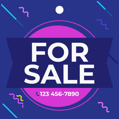 Custom Hang Tags Multiple Sizes Purple For Sale